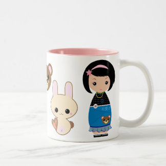 かわいいのKokeshiのマグ ツートーンマグカップ