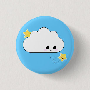 かわいいのKokeshiの雲Pin 缶バッジ