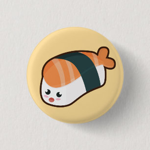 かわいいのnigiriのサケ 缶バッジ