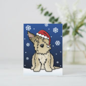 かわいいのPicardyの羊飼いのクリスマスの郵便はがき シーズンポストカード (スタンド正面)