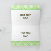 かわいいのSt patricks dayのかわいいカップケーキ カード (内部)