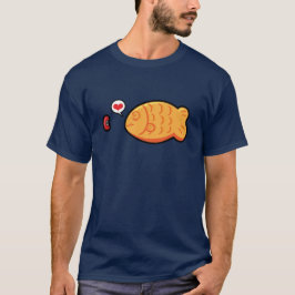 かわいいのTaiyakiの日本のな魚型のケーキのTシャツ Tシャツ