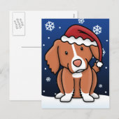 かわいいのTollerのクリスマスの郵便はがき シーズンポストカード (正面/裏面)