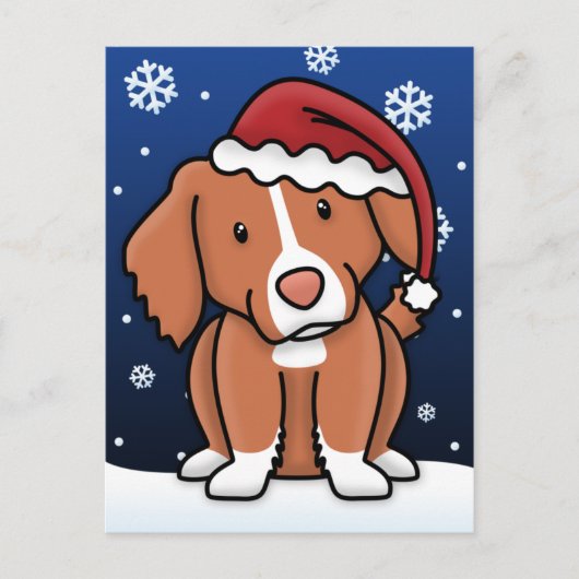 かわいいのTollerのクリスマスの郵便はがき シーズンポストカード (正面)