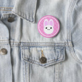 かわいいのUsagiのバニーウサギボタンのバッジ 缶バッジ (インサイチュ)