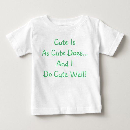 かわいいはかわいいを為す ベビーTシャツ (正面)