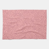 かわいいはかわいいケーキと模造します キッチンタオル (横)