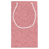 かわいいはかわいいケーキと模造します スモールペーパーバッグ (裏面)