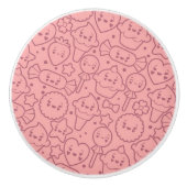 かわいいはかわいいケーキと模造します セラミックノブ (正面)