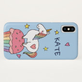 かわいいはかわいいダドルの虹の一角獣と星 Case-Mate iPhoneケース (裏面(横))
