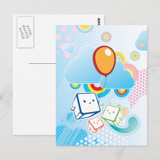 かわいいはがき ポストカード (正面/裏面)