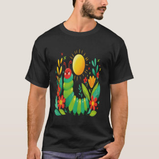 かわいいはらぺこあおむし変身バックトゥスクール Tシャツ