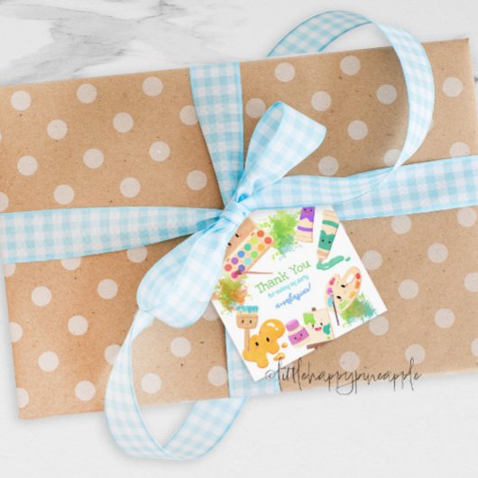 かわいいはメスアートパーティーの好意ラベルのためのドレス フェイバータグ