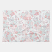 かわいいは落書きと模造します キッチンタオル (横)