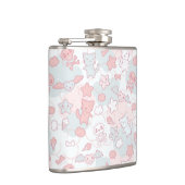 かわいいは落書きと模造します フラスク (右)