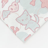 かわいいは落書きと模造します フリースブランケット (角)