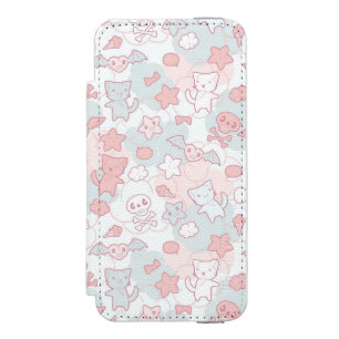 かわいいは落書きと模造します iPhone SE/5/5sウォレットケース