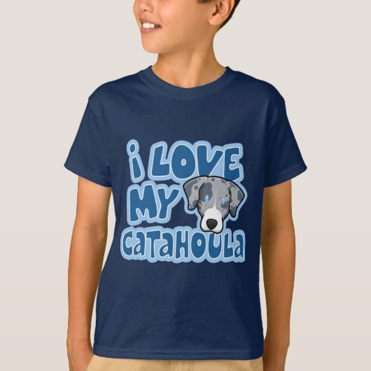 かわいいはI Catahoulaの私の子供を愛します Tシャツ (正面)