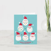 かわいいひげのサンタクロース シーズンカード (正面)