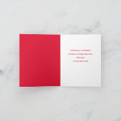 かわいいひげのサンタクロース シーズンカード (内部)