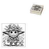 かわいいひげの妖精の魔法使いをカスタマイズしよう ラバースタンプ (押印)