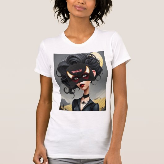 かわいいひどい女の子 Tシャツ (正面)