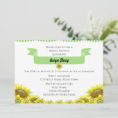 かわいいひまわりの招待状 招待状 (スタンド正面)