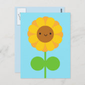 かわいいひまわり ポストカード (正面/裏面)