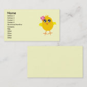 かわいいひよこの名刺 名刺 (正面/裏面)