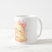 かわいいひよこの花マグ コーヒーマグカップ (正面右)