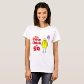 かわいいひよこは50です! Tシャツ (正面フル)
