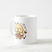 かわいいひよこコーヒーマグ カワイイキャラクター コーヒーマグカップ (正面左)