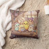 かわいいひよこストーリータイム枕 クッション (ブランケット)