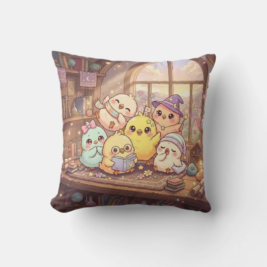 かわいいひよこストーリータイム枕 クッション (正面)