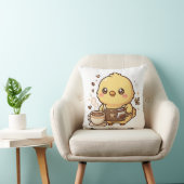 かわいいひよこバリスタスローピロー クッション (椅子)