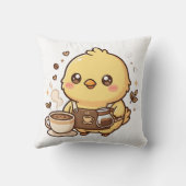 かわいいひよこバリスタスローピロー クッション (裏面)