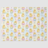 かわいいひよこ水彩イースター 薄葉紙 (正面)