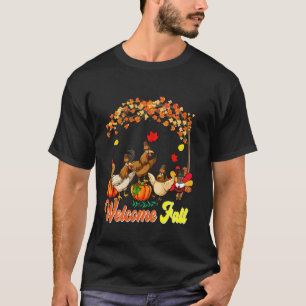 かわいいひよこ3羽のフェザーウエディングコスチューム　ハロウィン　収穫祭 Tシャツ