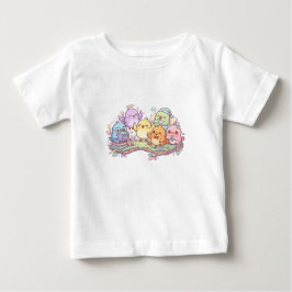 かわいいひよこ フレンズ キッズTシャツ ベビーTシャツ