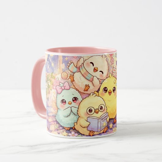 かわいいひよこ フレンズ マグ (正面左)