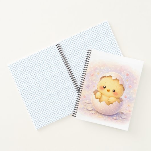 かわいいひよこ 孵化 たまご ノートブック (内部)