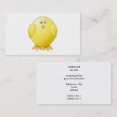 かわいいひよこ。 小さく黄色い鳥 名刺 (正面/裏面)