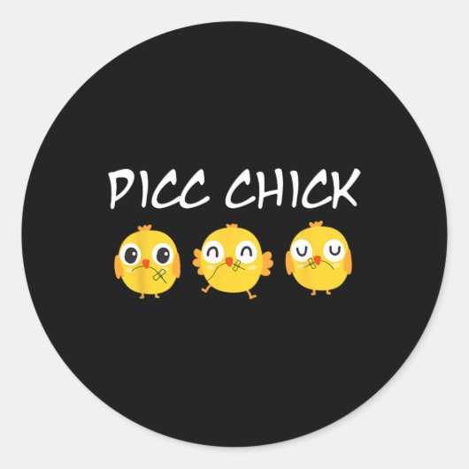 かわいいひよこPICC血管アクセスチームPICC ラウンドシール (正面)