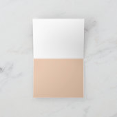 かわいいふくろねずみのイラストレーションのパーソナライズな薄緑 サンキューカード (内部)