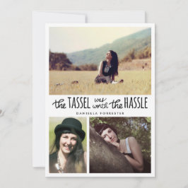 かわいいふさは口論の卒業生3の写真の価値がありました 招待状