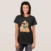 かわいいふっくらパグクラシック  647 Tシャツ (正面フル)