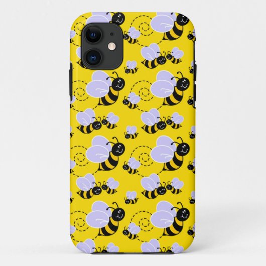 かわいいふわふわミツバチ Case-Mate iPhoneケース (裏面)