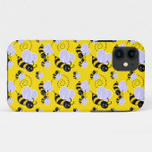 かわいいふわふわミツバチ Case-Mate iPhoneケース (裏面(横))