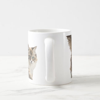 かわいいふわふわ猫のコーヒーマグ コーヒーマグカップ