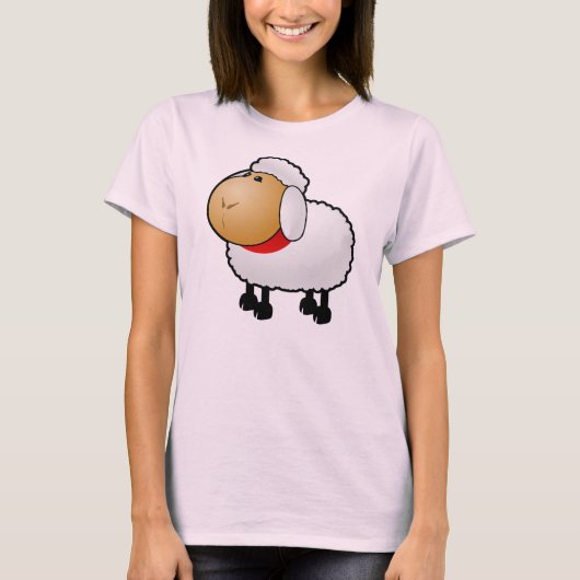 かわいいふわふわ羊 Tシャツ (正面)